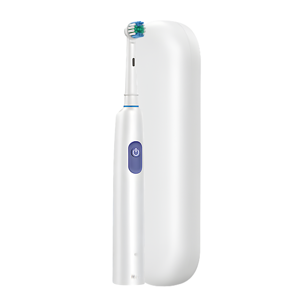 Elektrische Zahnbürste Deep Clean weiß + 4 Bürstenköpfe