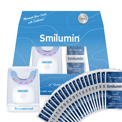 Smilumin – Zahnpflegeset mit LED-Lampe und Streifen