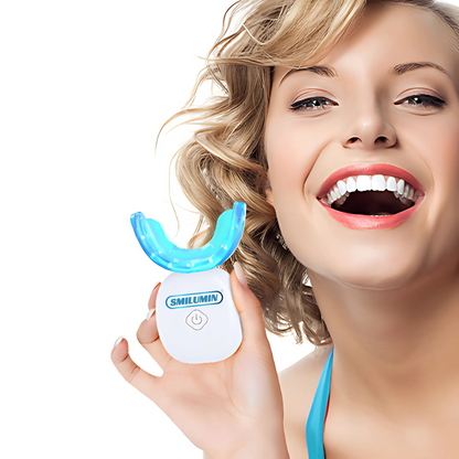 Smilumin – Zahnpflegeset mit LED-Lampe und Streifen