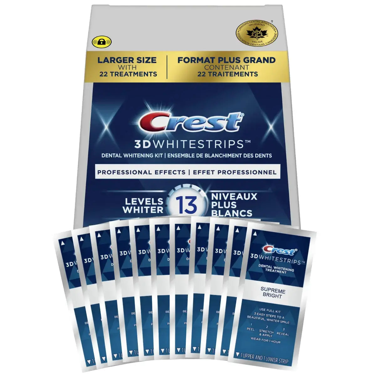 Bieliace Pásiky Crest Professional Effects 13 Levels Whiter Whitestrips