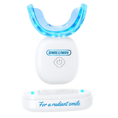 Smilumin – Zahnpflegeset mit LED-Lampe und Streifen