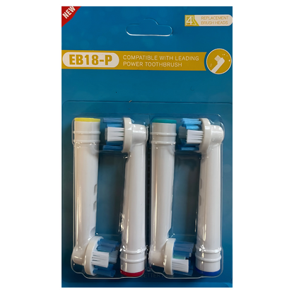 Set mit 8 kompatiblen Köpfen für Braun Oral-B Elektrobürsten – EB58X/EB18-P