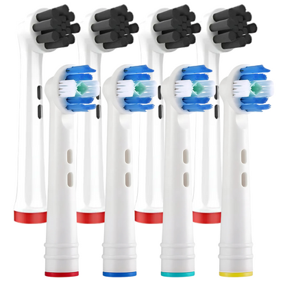Set mit 8 kompatiblen Köpfen für Braun Oral-B Elektrobürsten – EB58X/EB18-P